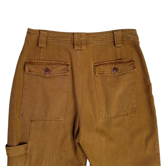 Alex Mill Utility Carpenter Pants Womens 12 Rust Brown 100% Cotton Ideal Zipper - Picture 6 of 8
